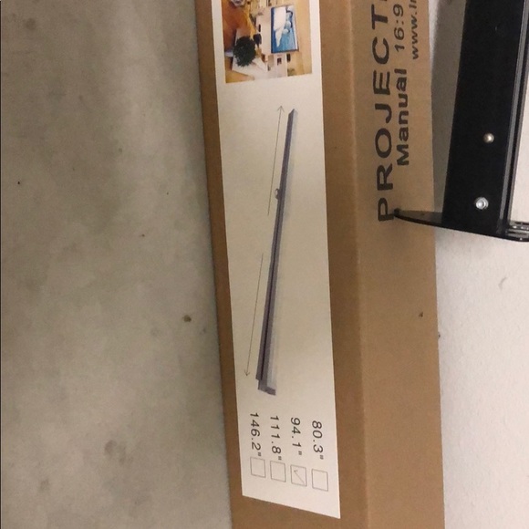 Projection screen and wall mount - Picture 2 of 8